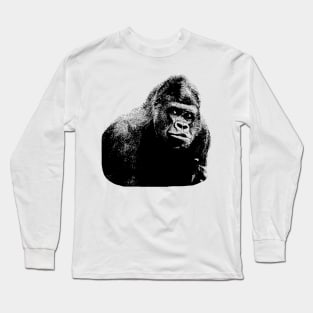 gorilla, silverback, ape, monkey, primate, wild, animal, wild animal, wildlife, wildlife, animal world Long Sleeve T-Shirt